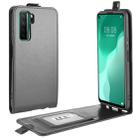 For Huawei Nova 7 SE  R64 Texture Single Vertical Flip Leather Protective Case with Card Slots & Photo Frame(Black) - 1