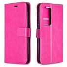 For Huawei P40 Pro Crazy Horse Texture Horizontal Flip Leather Case with Holder & Card Slots & Wallet & Photo Frame(Rose) - 1