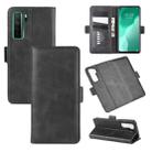 For Huawei Nova 7 SE Dual-side Magnetic Buckle Horizontal Flip Leather Case with Holder & Card Slots & Wallet(Black) - 1