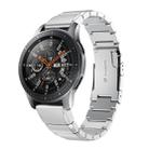 For Huawei Watch GT2e GT2 46mm 22mm Turtle Back Buckle Stainless Steel Watch Band(Silver) - 1