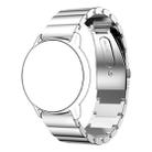 22mm For Huawei Watch GT2e GT2 46mm A Flat Buckle Stainless Steel Watch Band (Silver) - 1