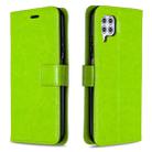 For Huawei P40 Lite Crazy Horse Texture Horizontal Flip Leather Case with Holder & Card Slots & Wallet & Photo Frame(Green) - 1