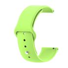 22mm For Huawei Watch GT2e GT2 46mm Monochrome Silicone Reverse Buckle Strap(Grass green) - 1