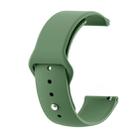22mm For Huawei Watch GT2e GT2 46mm Monochrome Silicone Reverse Buckle Strap(Army Green) - 1