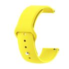 22mm For Huawei Watch GT2e GT2 46mm Monochrome Silicone Reverse Buckle Strap(Yellow) - 1