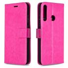 For Huawei P40 Lite E Crazy Horse Texture Horizontal Flip Leather Case with Holder & Card Slots & Wallet & Photo Frame(Rose) - 1