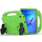 For Huawei MediaPad T3 10.1 inch EVA Children Falling Proof Flat Protective Shell With Thumb Bracket(Green) - 1