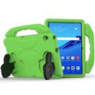 For Huawei MediaPad T5 10.1 inch EVA Children Falling Proof Flat Protective Shell With Thumb Bracket(Green) - 1