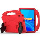 For Huawei MediaPad M6 10.8 inch EVA Children Falling Proof Flat Protective Shell With Thumb Bracket(Red) - 1