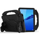 For Huawei MediaPad M5 10.8 inch EVA Children Falling Proof Flat Protective Shell With Thumb Bracket(Black) - 1