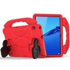 For Huawei MediaPad M5 10.8 inch EVA Children Falling Proof Flat Protective Shell With Thumb Bracket(Red) - 1