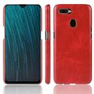For Oppo A12 Shockproof Litchi Texture PC + PU Case(Red) - 1