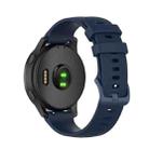For Garmin Vivoactive 4 22mm Silicone Watch Band(Midnight Blue) - 2