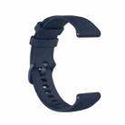 For Garmin Vivoactive 4 22mm Silicone Watch Band(Midnight Blue) - 3