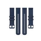 For Garmin Vivoactive 4 22mm Silicone Watch Band(Midnight Blue) - 5