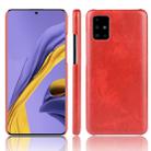 For Galaxy A71 5G Shockproof Litchi Texture PC + PU Case(Red) - 1