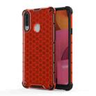 For Galaxy A70e Shockproof Honeycomb PC + TPU Case(Red) - 1