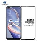 For OPPO A92s PINWUYO 9H 2.5D Full Screen Tempered Glass Film(Black) - 1