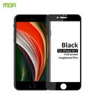 For iPhone SE 2020 MOFI 9H 2.5D Full Screen Tempered Glass Film(Black) - 1