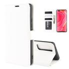 For Huawei Nova 7 Pro 5G R64 Texture Single Horizontal Flip Protective Case with Holder & Card Slots & Wallet& Photo Frame(White) - 1