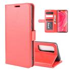 For Huawei Nova 7 Pro 5G R64 Texture Single Horizontal Flip Protective Case with Holder & Card Slots & Wallet& Photo Frame(Red) - 1