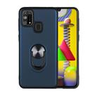 For Galaxy M31 360 Rotary Multifunctional Stent PC+TPU Case with Magnetic Invisible Holder(Navy Blue) - 1