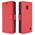 For Nokia 2.2 Litchi Texture Horizontal Flip Leather Case with Holder & Card Slots & Wallet & Photo Frame(Red) - 1