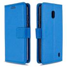 For Nokia 2.2 Litchi Texture Horizontal Flip Leather Case with Holder & Card Slots & Wallet & Photo Frame(Blue) - 1