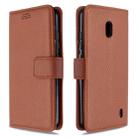 For Nokia 2.2 Litchi Texture Horizontal Flip Leather Case with Holder & Card Slots & Wallet & Photo Frame(Brown) - 1