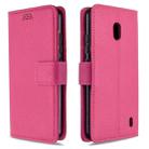 For Nokia 2.2 Litchi Texture Horizontal Flip Leather Case with Holder & Card Slots & Wallet & Photo Frame(Rose) - 1