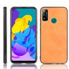 For Huawei Honor Play 4T Shockproof Sewing Cow Pattern Skin PC + PU + TPU Case(Orange) - 1