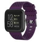 For Fitbit Versa / Versa 2 / Versa Lite 20mm Breathable Silicone Watch Band (Purple) - 1