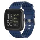 For Fitbit Versa / Versa 2 / Versa Lite 20mm Breathable Silicone Watch Band (Blue) - 1