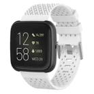For Fitbit Versa / Versa 2 / Versa Lite 20mm Breathable Silicone Watch Band (White) - 1