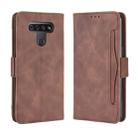 For LG K51 Wallet Style Skin Feel Calf Pattern Leather Case ，with Separate Card Slot(Brown) - 1