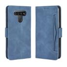 For LG K51 Wallet Style Skin Feel Calf Pattern Leather Case ，with Separate Card Slot(Blue) - 1