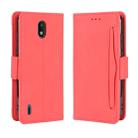 For Nokia 1.3 Wallet Style Skin Feel Calf Pattern Leather Case ，with Separate Card Slot(Red) - 1