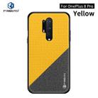 For Oneplus 8 Pro PINWUYO Rong Series  Shockproof PC + TPU+ Chemical Fiber Cloth Protective Cover(Yellow) - 1