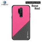 For Oneplus 8 Pro PINWUYO Rong Series  Shockproof PC + TPU+ Chemical Fiber Cloth Protective Cover(Red) - 1