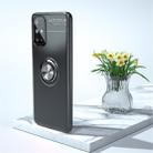 For Galaxy A31 Metal Ring Holder 360 Degree Rotating TPU Case(Black+Black) - 1