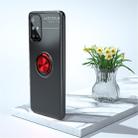 For Galaxy A31 Metal Ring Holder 360 Degree Rotating TPU Case(Black+Red) - 1