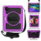 For iPad Pro 11 (2020) PC + Silicone Shockproof Combination Tablet Case with 360 Degree Rotating Holder & Handle(Purple) - 1