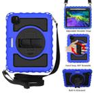 For iPad Pro 11 (2020) PC + Silicone Shockproof Combination Tablet Case with 360 Degree Rotating Holder & Handle(Blue) - 1
