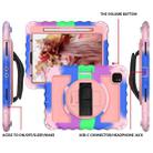 For iPad Pro 11 (2020) PC + Silicone Shockproof Combination Tablet Case with 360 Degree Rotating Holder & Handle(Colorful+Rose Gold) - 3