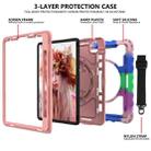 For iPad Pro 11 (2020) PC + Silicone Shockproof Combination Tablet Case with 360 Degree Rotating Holder & Handle(Colorful+Rose Gold) - 4
