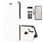 For Google Pixel 4A R64 Texture Single Horizontal Flip Protective Case with Holder & Card Slots & Wallet& Photo Frame(White) - 1