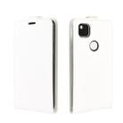 For Google Pixel 4a R64 Texture Single Vertical Flip Leather Protective Case with Card Slots & Photo Frame(White) - 2
