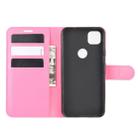 For Google Pixel 4a Litchi Texture Horizontal Flip Protective Case with Holder & Card Slots & Wallet(Rose red) - 4