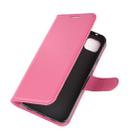 For Google Pixel 4a Litchi Texture Horizontal Flip Protective Case with Holder & Card Slots & Wallet(Rose red) - 8