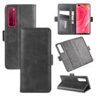 For Huawei Nova 7 Pro 5G Dual-side Magnetic Buckle Horizontal Flip Leather Case with Holder & Card Slots & Wallet(Black) - 1